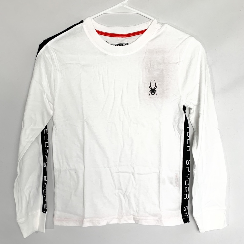 NWT Sypder long sleeve white t-shirt big boys 8